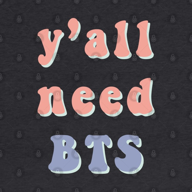 Y'all need BTS pastel text by Oricca